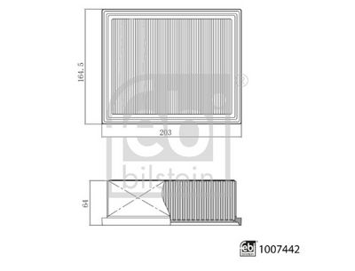 Vzduchový filtr FEBI BILSTEIN 1007442