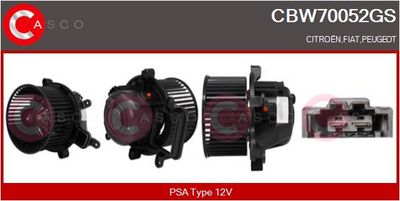 vnitřní ventilátor CASCO CBW70052GS