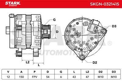 генератор STARK SKGN-0321415