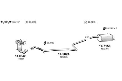 SISTEM DE ESAPAMENT ASSO ART4513
