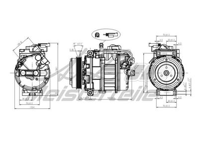 компресор, климатизация A.Z. Meisterteile AZMT-45-041-1065