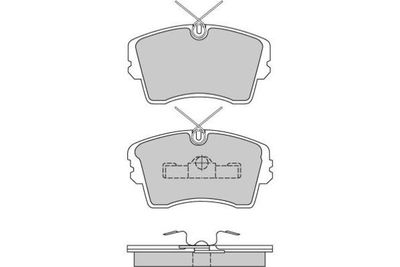 Комплект тормозных колодок, дисковый тормоз E.T.F. 12-0283 для HONDA PRELUDE