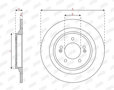BREMSSCHEIBE JURID 563744JC 2
