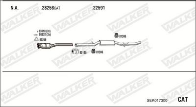 Изпускателна система WALKER SEK017300