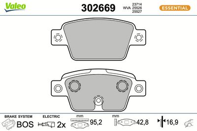 BREMSBELAGSATZ SCHEIBENBREMSE