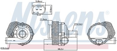 Water Pump, engine cooling 831065