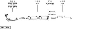Изпускателна система BOSAL SYS12450