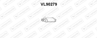 VENEPORTE VL90279 Глушитель выхлопных газов  для VOLVO 780 (Вольво 780)