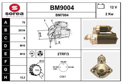 STARTER SNRA BM9004