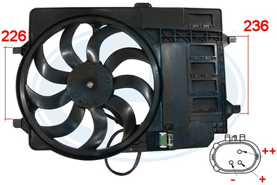 WILMINK GROUP WG2101693 Вентилятор системы охлаждения двигателя для MINI