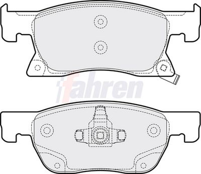 Fahren Brake Pad Set, disc brake FBP3781