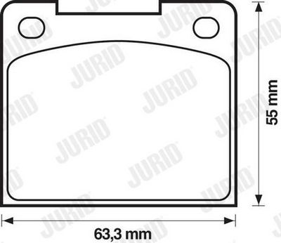 BREMSBELAGSATZ SCHEIBENBREMSE JURID 571204J 1