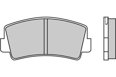Комплект тормозных колодок, дисковый тормоз E.T.F. 12-0075 для MAZDA 616