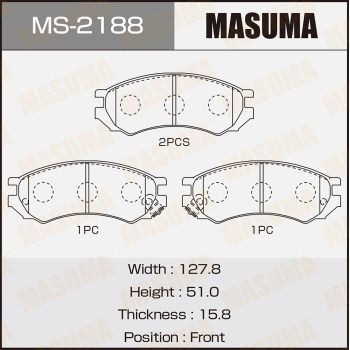 Комплект тормозных колодок MASUMA MS-2188 для NISSAN SERENA
