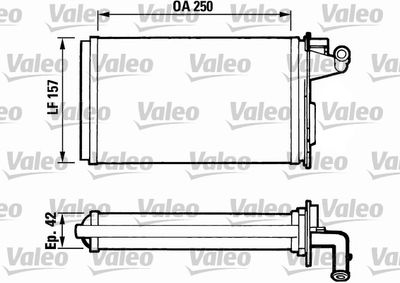 VALEO 811075 Радиатор печки  для ALFA ROMEO 145 (Альфа-ромео 145)