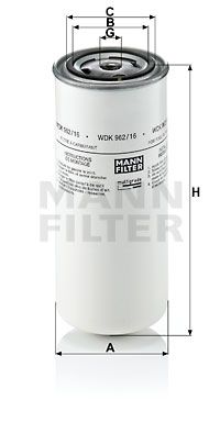 Bränslefilter MANN-FILTER WDK 962/16