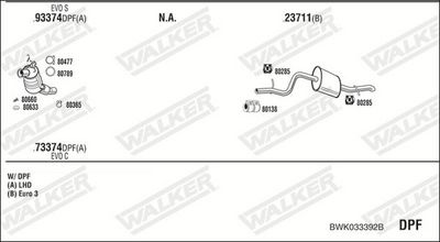 Изпускателна система WALKER BWK033392B