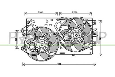 VENTILATOR RADIATOR PRASCO FT342F007