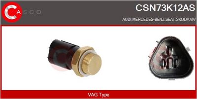 COMUTATOR TEMPERATURA VENTILATOR RADIATOR CASCO CSN73K12AS