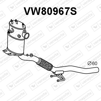 FILTRU FUNINGINE/PARTICULE SIST.DE ESAPAMENT VENEPORTE VW80967S