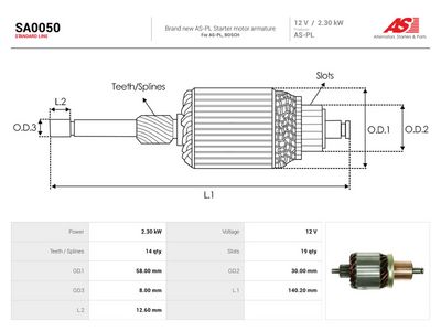 Anker, starter AUTOSTARTER SA0050