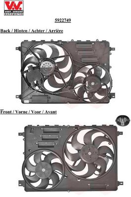 VENTILATOR RADIATOR VAN WEZEL 5922749 1