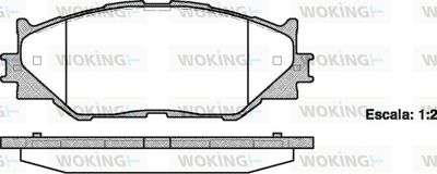 WOKING P13013.00 Тормозные колодки и сигнализаторы  для LEXUS IS II (_E2_) 250 AWD (GSE25_)