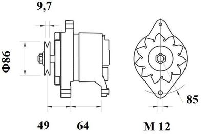 GENERATOR / ALTERNATOR MAHLE MG151 1