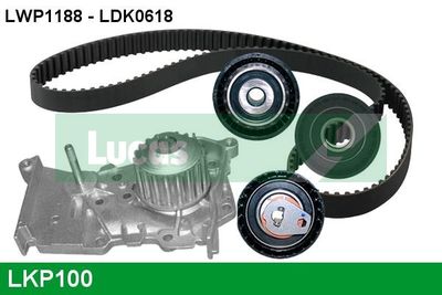 Pompa wodna + zestaw paska rozrządu LUCAS LKP100