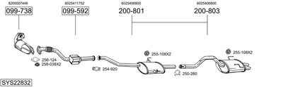 Układ wydechowy BOSAL SYS22832