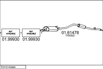 SISTEM DE ESAPAMENT MTS TOYO10588A027277
