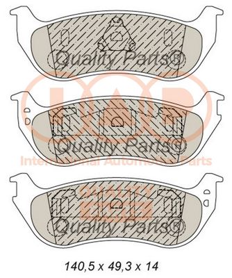 Комплект тормозных колодок, дисковый тормоз IAP QUALITY PARTS 704-10048 для JEEP CHEROKEE