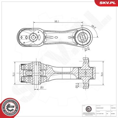 Uloženie, motor ESEN SKV 75SKV546