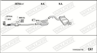 SISTEM DE ESAPAMENT WALKER VWK058748