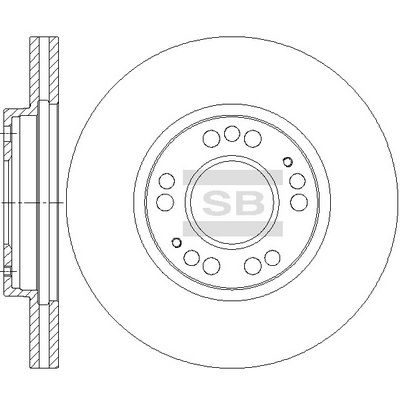 Тормозной диск Hi-Q SD4342 для MITSUBISHI MAGNA