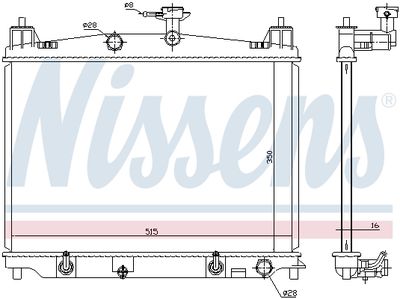 RADIATOR RACIRE MOTOR NISSENS 68538 4