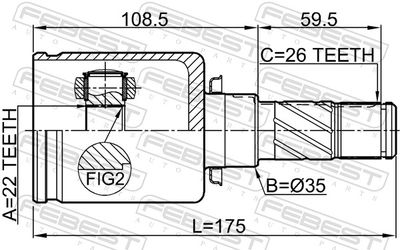 Joint Kit, drive shaft 0511-BMATLH