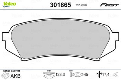 SET PLACUTE FRANA FRANA DISC VALEO 301865