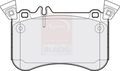 APEC Brake Pad Set, disc brake PAD2118B
