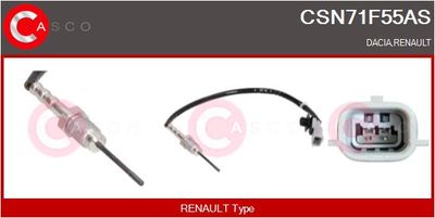 SENZOR TEMPERATURA GAZE EVACUARE