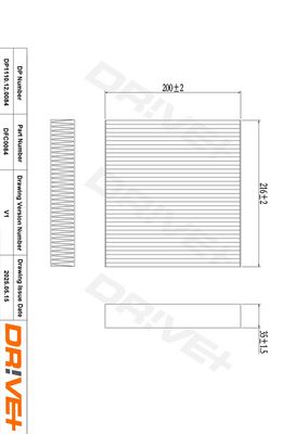 FILTRU AER HABITACLU DR!VE+ DP1110120084 5