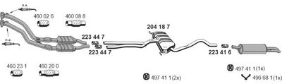 SISTEM DE ESAPAMENT ERNST 010545