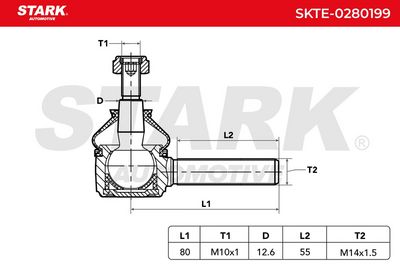 накрайник на напречна кормилна щанга STARK SKTE-0280199