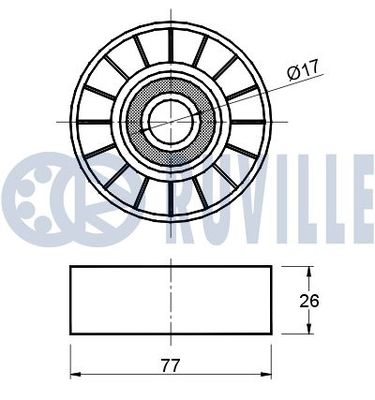 ROLA GHIDARE/CONDUCERE CUREA TRANSMISIE RUVILLE 540701 1