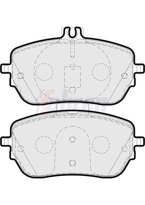 Fahren Brake Pad Set, disc brake FBP3916
