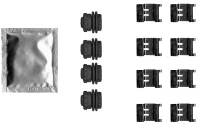 TEXTAR 82552500 Скобы тормозных колодок  для PEUGEOT 3008 (Пежо 3008)