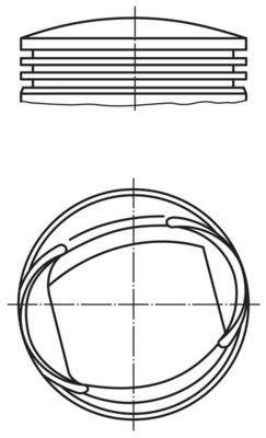 Zuiger - 0136100 - MAHLE