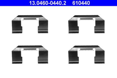 Комплектующие, колодки дискового тормоза ATE 13.0460-0440.2 для NISSAN PRIMERA