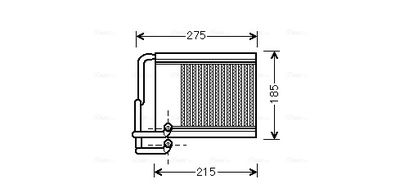 AVA QUALITY COOLING Kachelradiateur, interieurverwarming (HY6213)