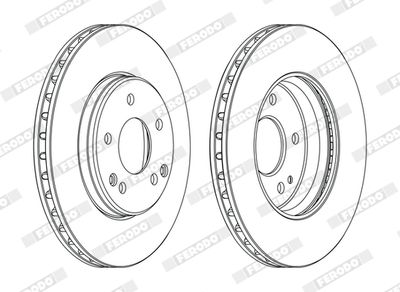 BREMSSCHEIBE FERODO DDF1134C